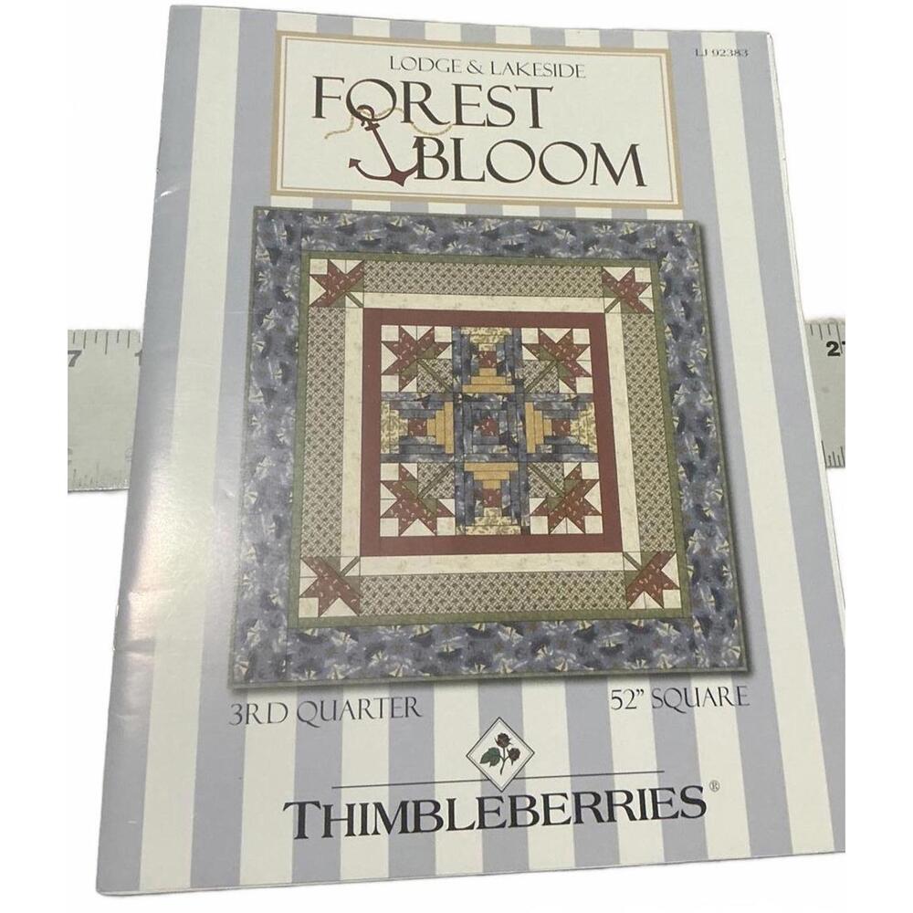 Thimbleberries Forest Bloom Quilt Pattern 3rd Quarter 52" Square